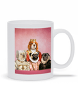 Taza personalizada para 4 mascotas 'The Royal Ladies'