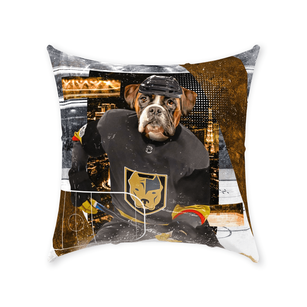 Cojín decorativo para mascotas &#39;Las Vegas Doggos Hockey&#39;