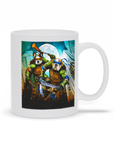 Taza personalizada para 2 mascotas 'Teenage Mutant Ninja Doggos'