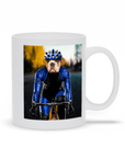 Taza personalizada para mascota 'El ciclista masculino'