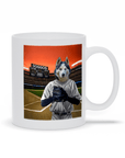 Taza personalizada para mascota 'El jugador de béisbol'