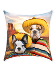 Cojín personalizado para 2 mascotas '2 Amigos'