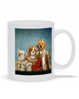 Taza personalizada con 3 mascotas 'La Familia Real'