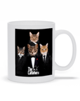 Taza personalizada con 4 mascotas 'Los Catfathers'