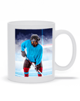 Taza personalizada para mascota 'El jugador de hockey'