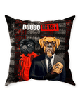 Cojín personalizado para 2 mascotas 'Doggo Heist'