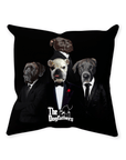 Cojín personalizado para 4 mascotas 'The Dogfathers'