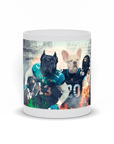 Taza personalizada para 2 mascotas 'Jacksonville Doggos'