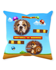 Cojín decorativo Mascota personalizada de videojuego retro