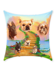 Cojín personalizado para 3 mascotas 'The Rainbow Bridge 3 Pet'