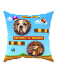 Cojín decorativo Mascota personalizada de videojuego retro