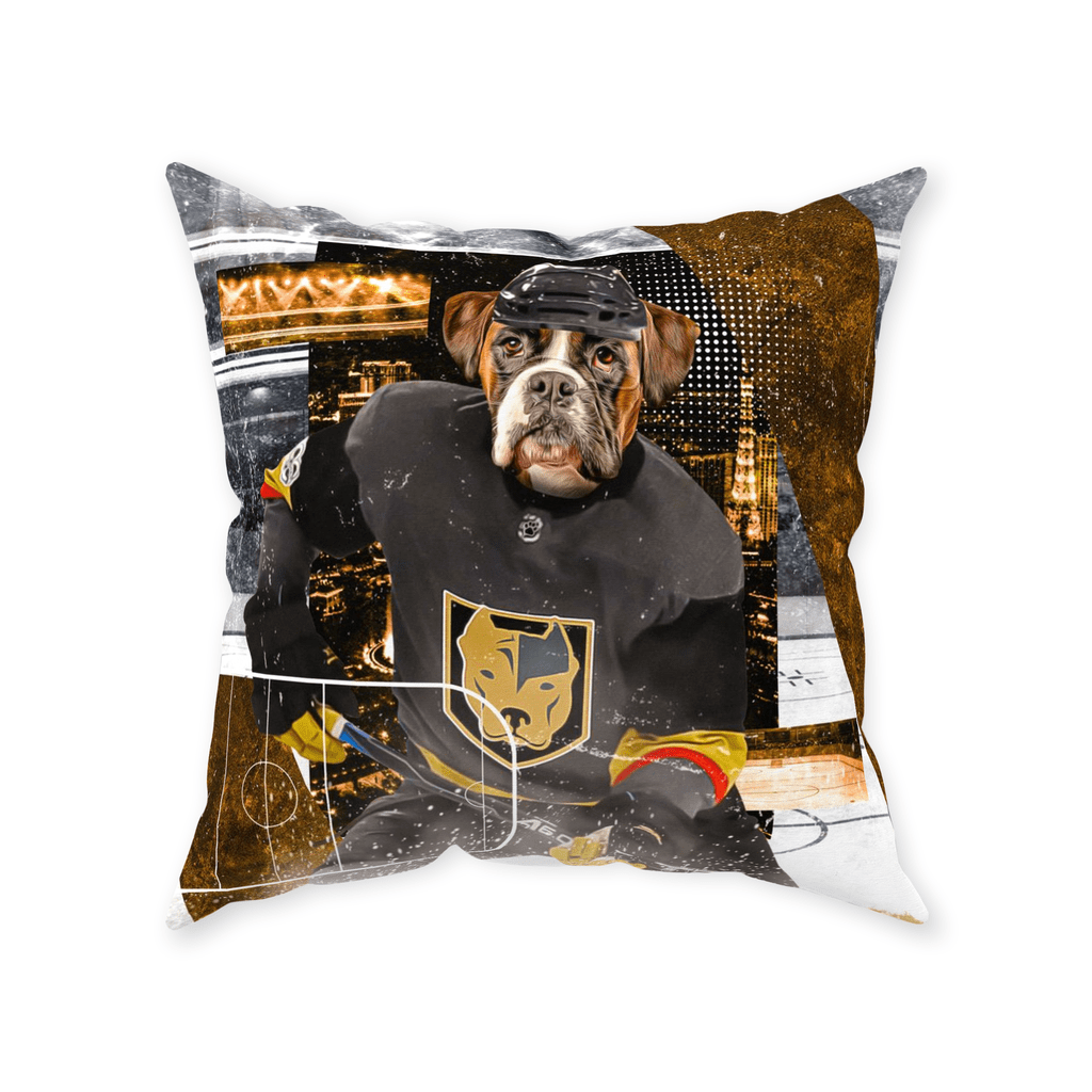 Cojín decorativo para mascotas &#39;Las Vegas Doggos Hockey&#39;