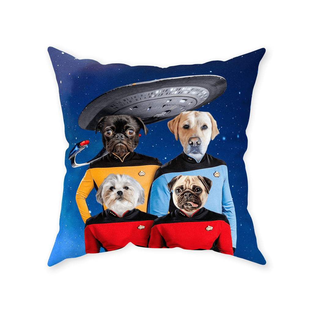 Cojín personalizado para 4 mascotas &#39;Doggo-Trek&#39;