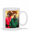 Taza personalizada para 2 mascotas 'Squid Paws'