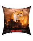 Cojín personalizado para mascotas 'Catzilla'