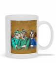 Taza personalizada con 3 mascotas 'Los Golfistas'