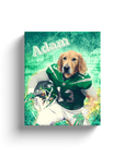 Lienzo personalizado para mascotas 'New York Jet-Doggos'