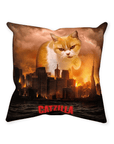 Cojín personalizado para mascotas 'Catzilla'