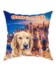 Cojín para perro personalizado 'Doggos of Chicago'