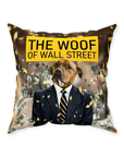 Cojín para perro personalizado 'La trama de Wall Street'