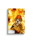 Lienzo personalizado para mascotas 'El Bombero'