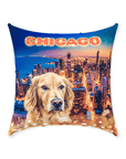 Cojín para perro personalizado 'Doggos of Chicago'