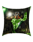 Cojín para perro personalizado 'Harry Dogger (Slytherawr)'