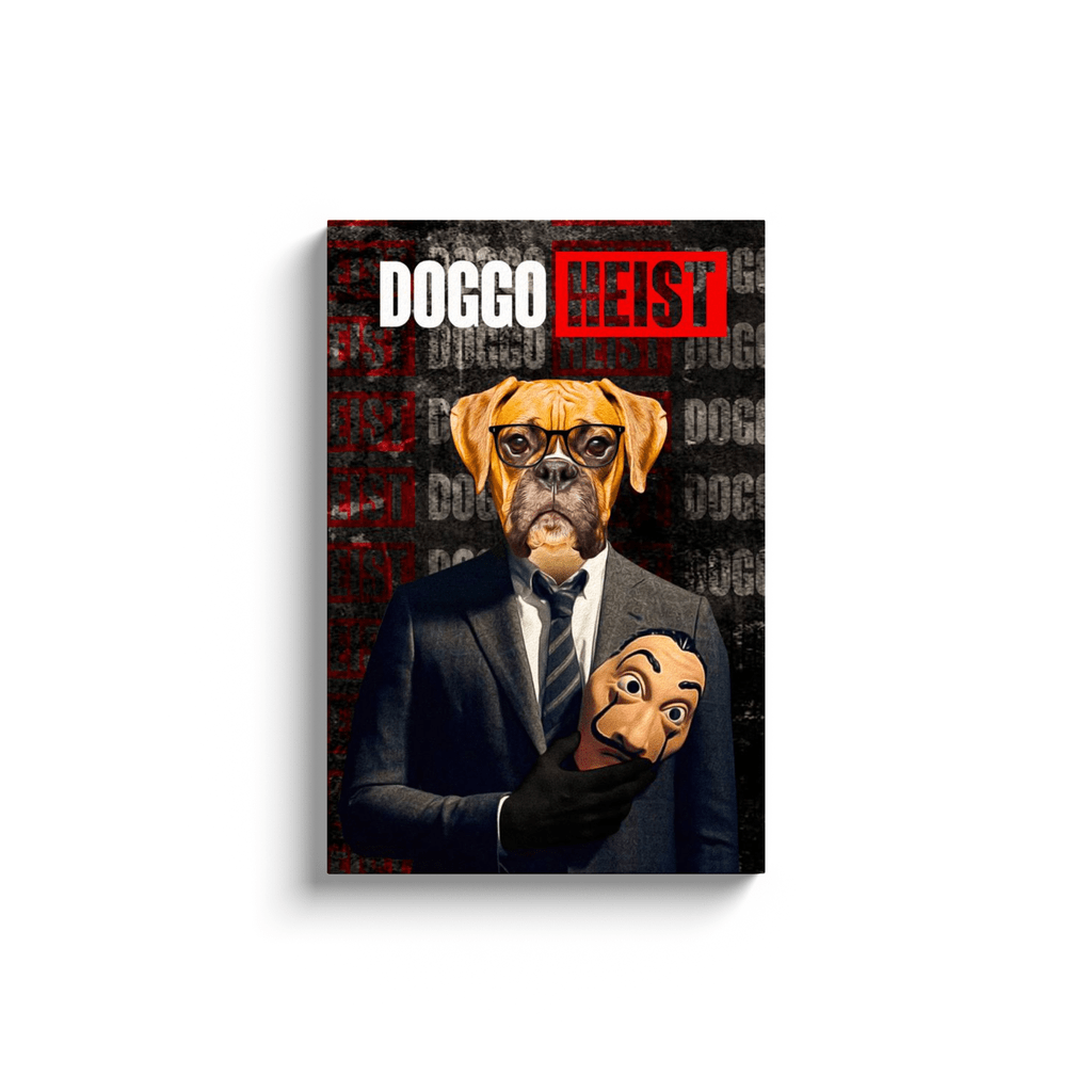 Lienzo personalizado para mascotas &#39;Doggo Heist&#39;