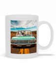 Taza personalizada para 4 mascotas 'The Lowrider'