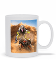 Taza personalizada para mascota 'El piloto de motocross'