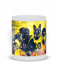 Taza personalizada para 2 mascotas 'Michigan Doggos'