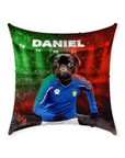 Cojín para mascotas personalizado 'Italia Doggos Soccer'