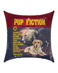 Cojín personalizado para 2 mascotas 'Pup Fiction'