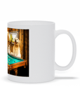 Taza personalizada con 5 mascotas 'The Pool Players'