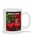 Taza personalizada para 2 mascotas 'Portugal Doggos'