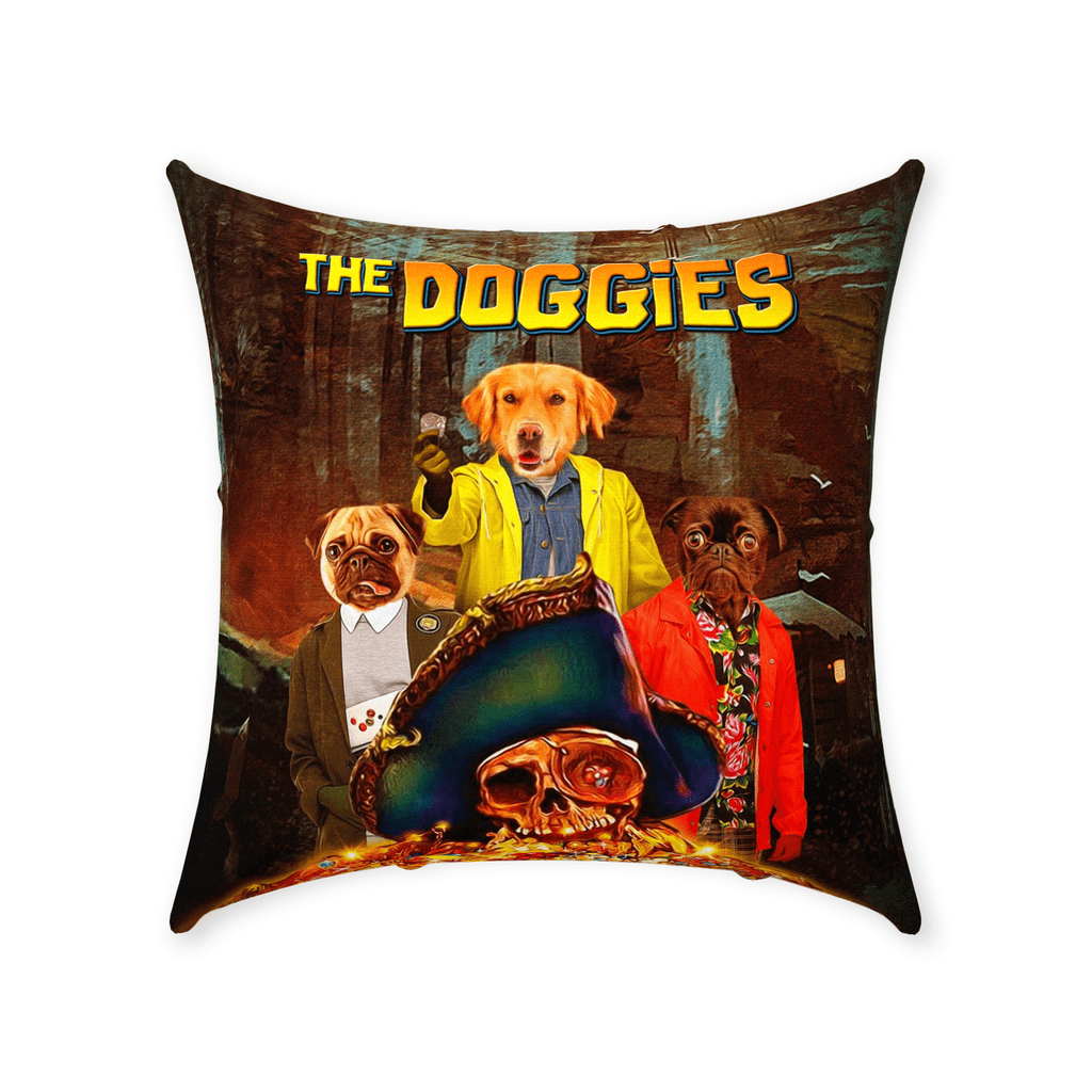 Cojín personalizado para 3 mascotas &#39;The Doggies&#39;