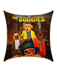 Cojín personalizado para 3 mascotas 'The Doggies'