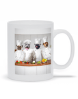 Taza Personalizada para 4 Mascotas 'Los Chefs'