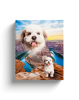 Lienzo personalizado para mascotas 'Majestic Canyon'