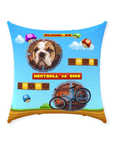 Cojín decorativo Mascota personalizada de videojuego retro