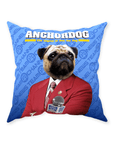 Cojín personalizado para mascotas 'Anchordog'