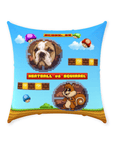 Cojín decorativo Mascota personalizada de videojuego retro