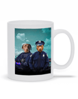 Taza Personalizada 2 Mascotas 'Los Oficiales de Policía'