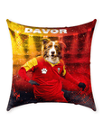 Cojín decorativo para mascotas 'Montenegro Doggos Euro Football'