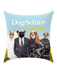 Cojín personalizado para 4 mascotas 'DogSchitt's Creek'