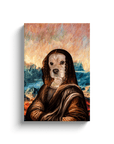 Lienzo personalizado para mascotas 'Dogga Lisa'