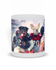 Taza personalizada para 2 mascotas 'Houston Doggos'