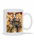 Taza personalizada para 2 mascotas 'Dogati Riders'