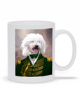 Taza Personalizada para Mascotas 'El Almirante Verde'