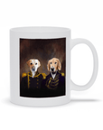 Taza personalizada para 2 mascotas 'El Almirante y el Capitán'